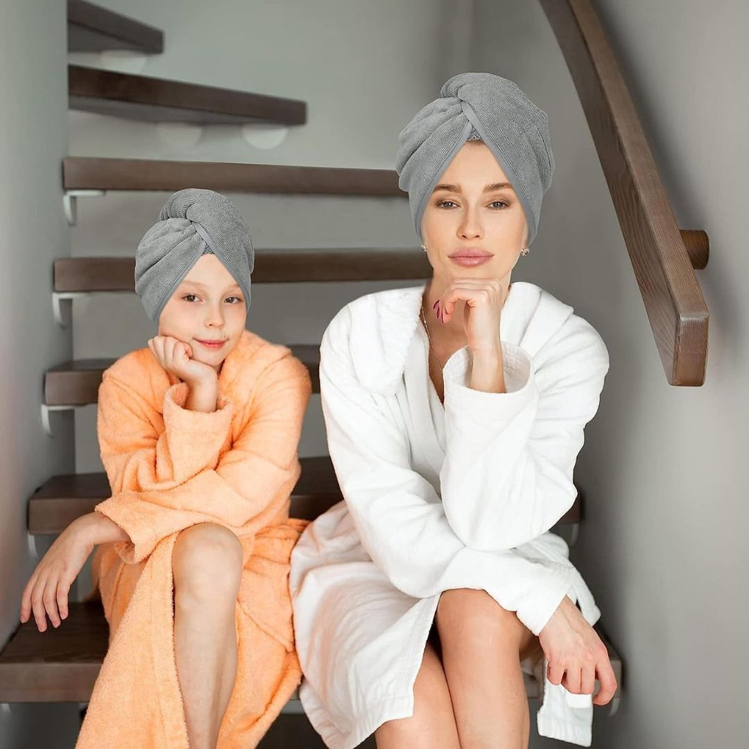 Microfiber Hair Drying Towel Fast Drying Wet Hair. Multicolor - Hias E-commerce
