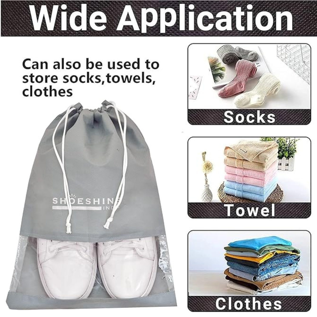 SHOESHINE Transparent Shoe Bags for Trave - Hias E-commerce