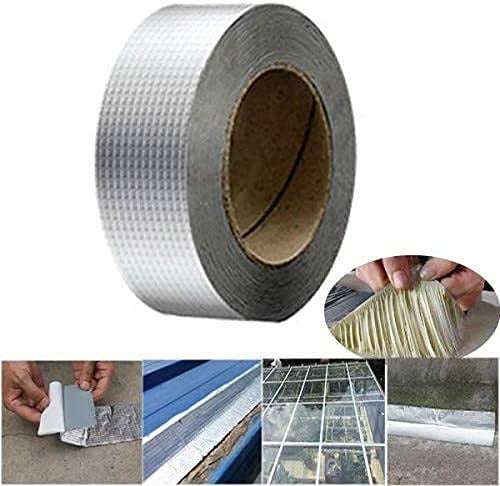 Heavy Aluminium Silver Tape (5 MT) , Fire Proof, Durable - Hias E-commerce