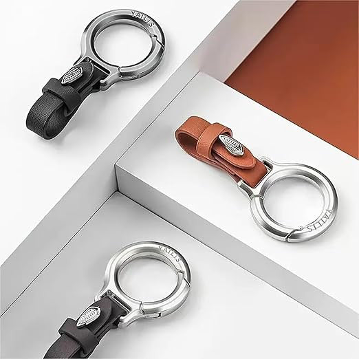 Premium Leather Universal Keychain - Stylish Accessory - Hias E-commerce