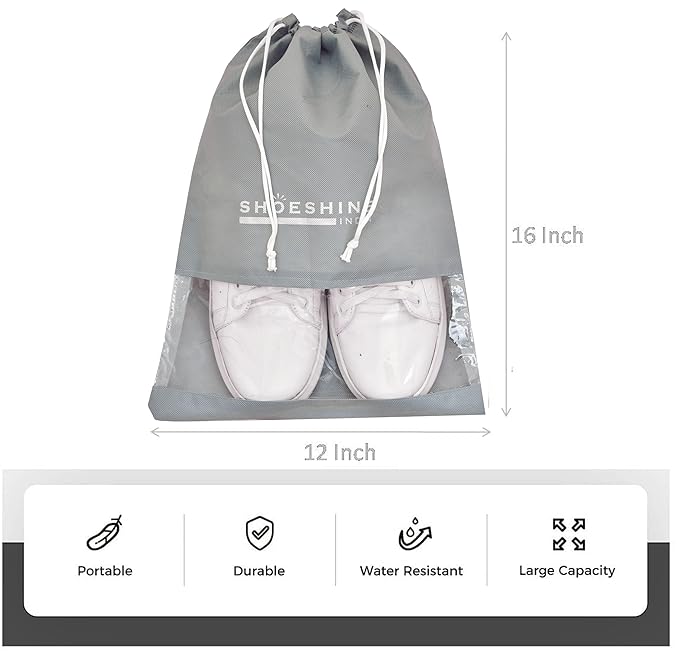 SHOESHINE Transparent Shoe Bags for Trave - Hias E-commerce