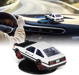 Mini AE86 Car Model Drifting Dashboard Decor Decorative Showpiece - 3 cm (Metal, White) - Hias E-commerce