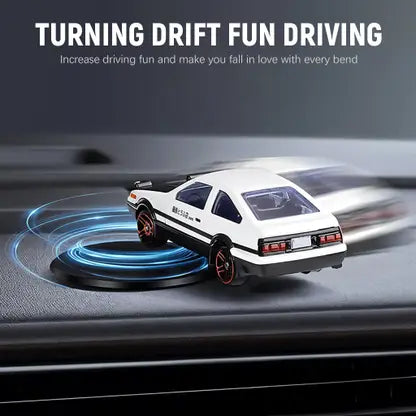 Mini AE86 Car Model Drifting Dashboard Decor Decorative Showpiece - 3 cm (Metal, White) - Hias E-commerce