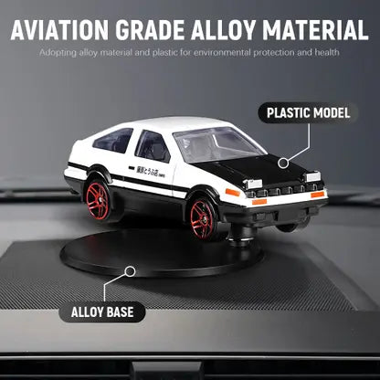 Mini AE86 Car Model Drifting Dashboard Decor Decorative Showpiece - 3 cm (Metal, White) - Hias E-commerce