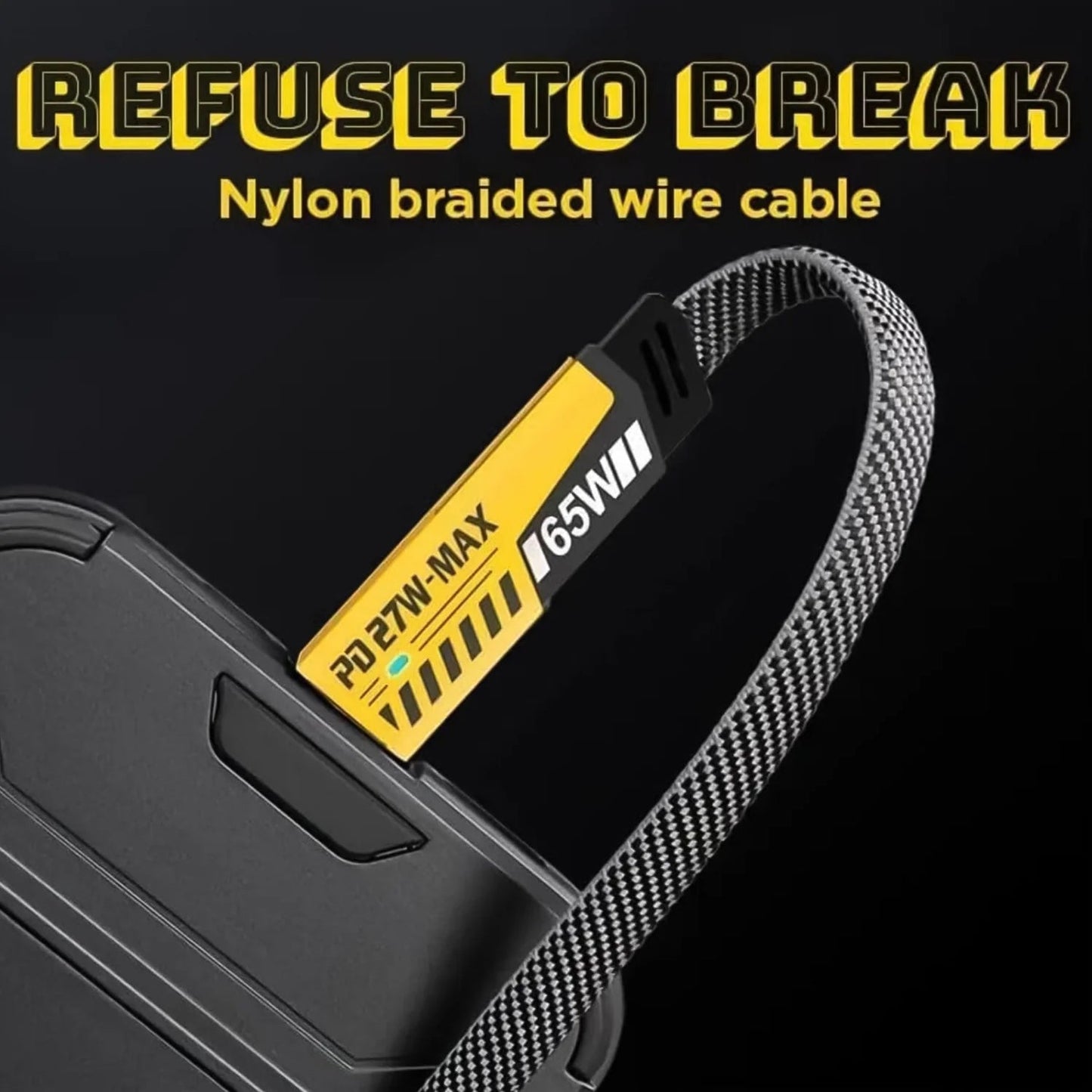 4 In 1 Charging Cable 65W Cable (1 Pc / 1 Mtr.) - Hias E-commerce