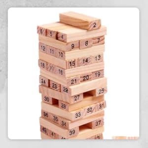 Zinga Tumbling Tower Blocks - Wooden Blocks - Hias E-commerce