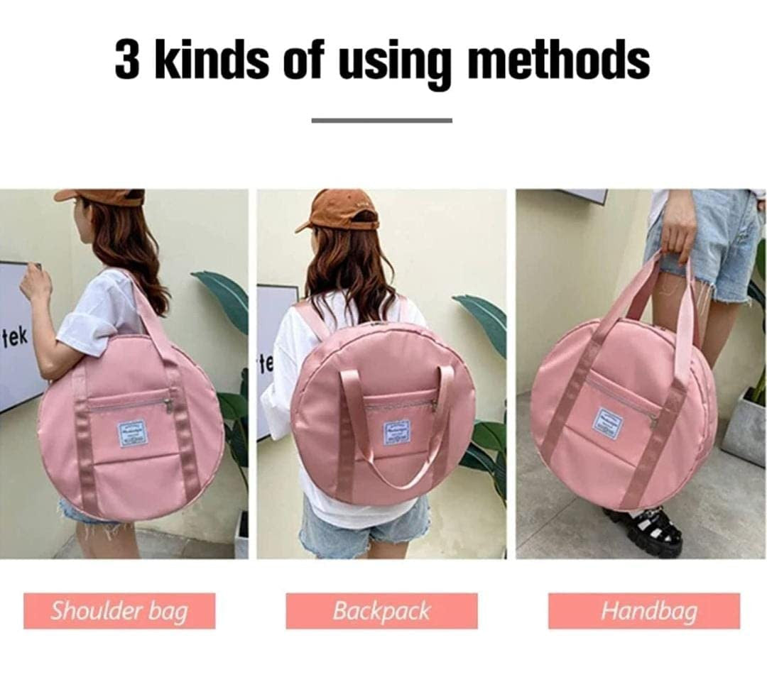 Round Duffle Travelling Bag - Portable, Easy Access