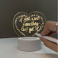 Heart-Shaped Acrylic Message Board: Stylish Organizer for Tasks