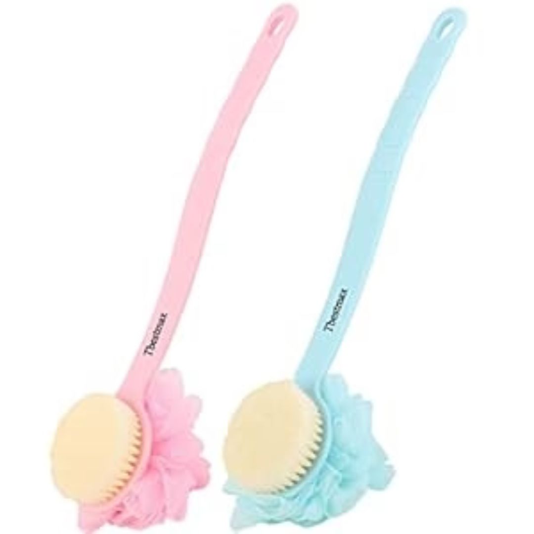 Back Scrubber with Long Handle - Soft Mesh Shower Brush