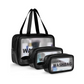 OCEANEVO Black Makeup Travel Pouch Set