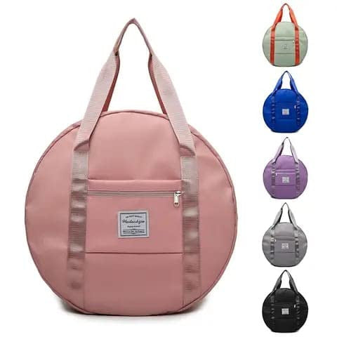 Round Duffle Travelling Bag - Portable, Easy Access