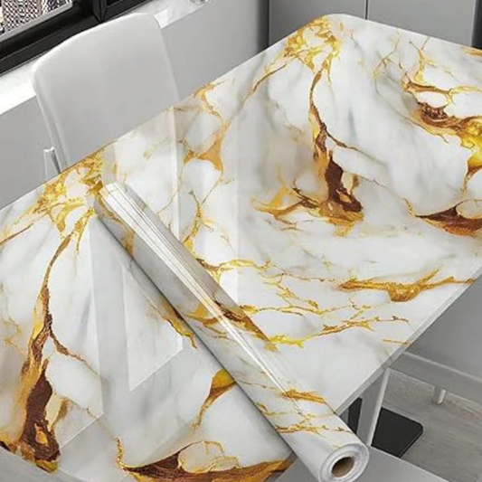 White Golden Marble Foil TA-054 for Luxurious Home