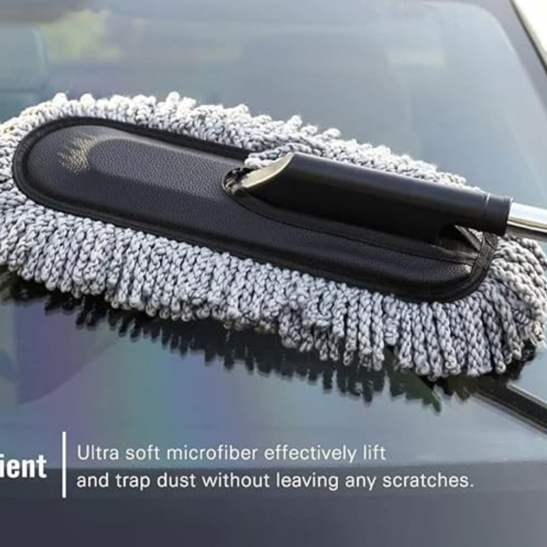 Extendable Microfiber Car Duster Brush – Scratch-Free