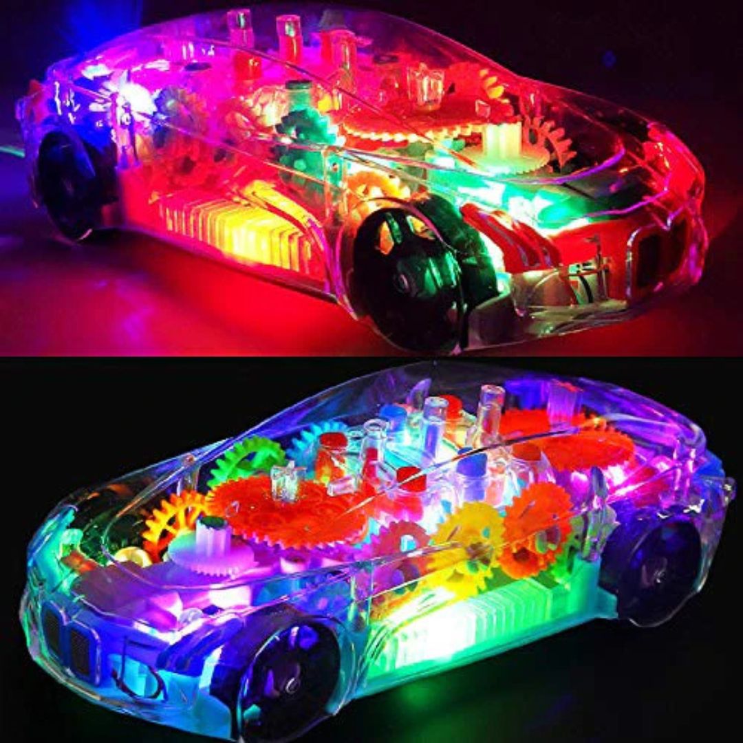 Transparent Kids Concept Car with Random Lights