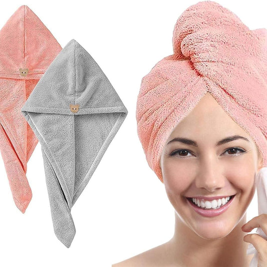 Microfiber Hair Drying Towel Fast Drying Wet Hair. Multicolor