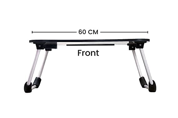 Foldable Wooden Laptop Bed Tray Table with Cup Holder