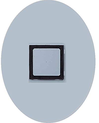 Silver Oval Frameless Bathroom Mirror (20*30 cm, Wall-Mount)