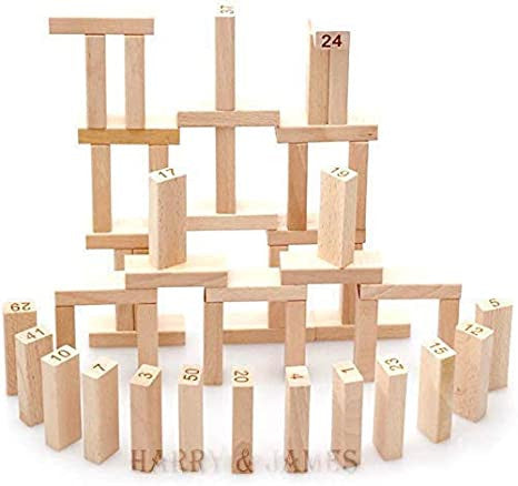 Zinga Tumbling Tower Blocks - Wooden Blocks