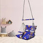 Luxurin Baby Swing: Portable Velvet Jhula Blue - Hias E-commerce