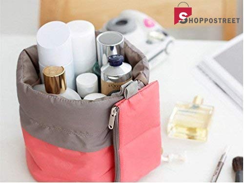 VGMAX Round Makeup Pouch Travel Cosmetic Organizer