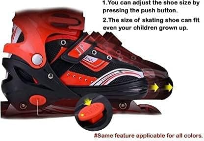 LED Kids Adjustable Inline Skates – Light-up, Fun, Comfortable