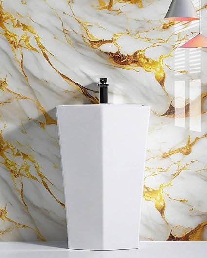 White Golden Marble Foil TA-054 for Luxurious Home