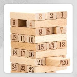 Zinga Tumbling Tower Blocks - Wooden Blocks - Hias E-commerce