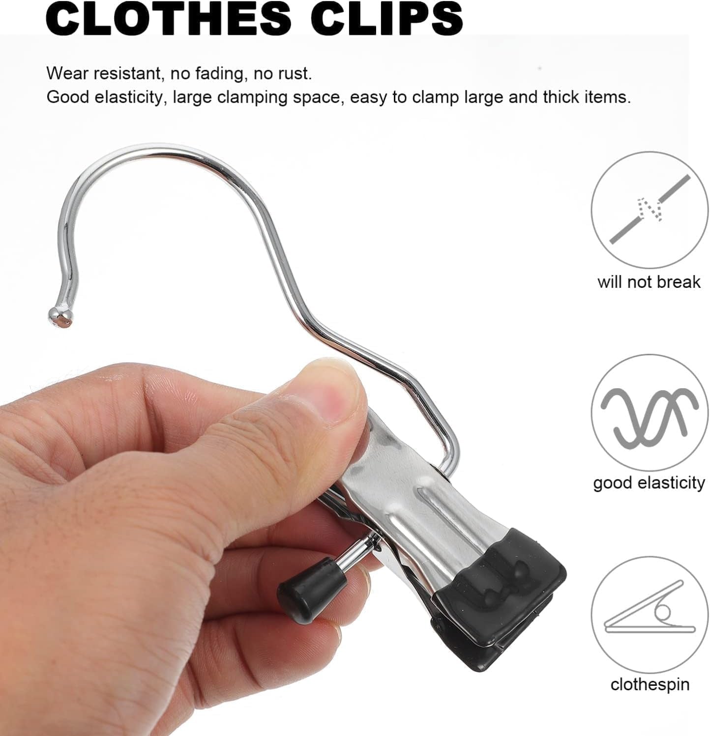 Heavy Duty Clip Hook for Storage, Space Organization