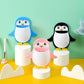 Wall-Mounted Penguin Toothbrush & Makeup Storage Organizer