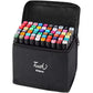 HIas E-commerce's - Dual Tip Alcohol Markers Set,Art Supplies With Carry Case, Colour Broad Drawing, Sketching (60) - Hias E-commerce