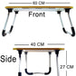 Foldable Wooden Laptop Bed Tray Table with Cup Holder