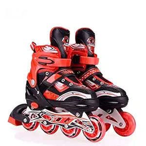 LED Kids Adjustable Inline Skates – Light-up, Fun, Comfortable