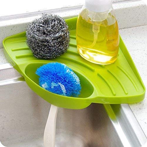 Ezigo Kitchen Sink Organizer Plastic Corner Tray