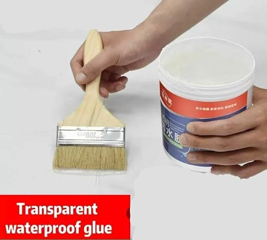 RainBlock Glue with Brush – Roof & Pipe Waterproofing 300g