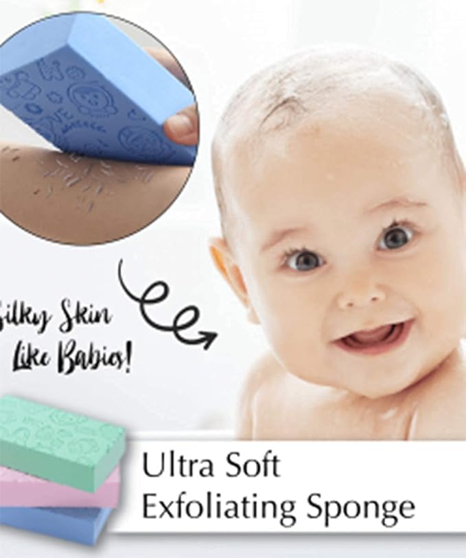 Soft Exfoliating Bath Sponge – Dead Skin Scrubber