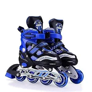 Rylan Adjustable 4-Wheel Inline Skates - LED Wheels - Kids