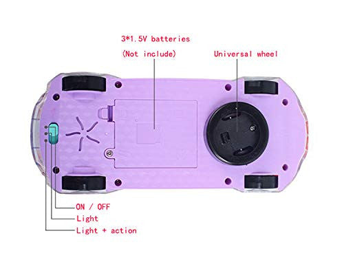 Transparent Kids Concept Car with Random Lights