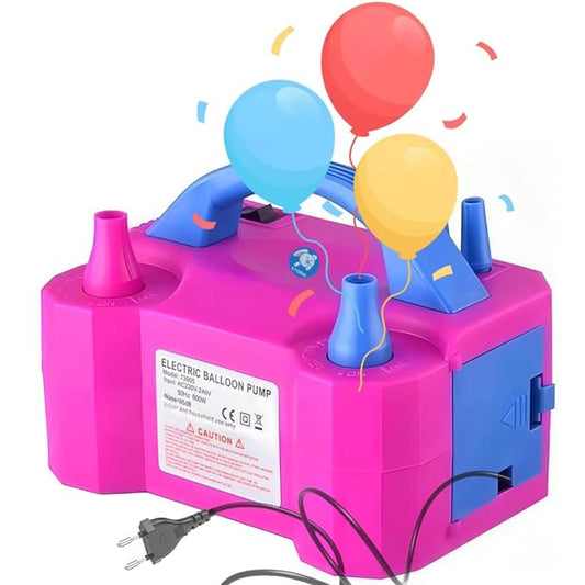 High-Power Electric Balloon Inflator with Dual Nozzles for Events