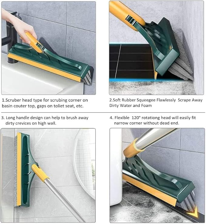 Multi-Purpose Bathroom Floor & Tile Cleaning Brush