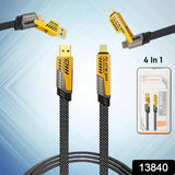 4 In 1 Charging Cable 65W Cable (1 Pc / 1 Mtr.) - Hias E-commerce