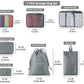 7 pics Toiletry Bag With Different Size - Easy Access