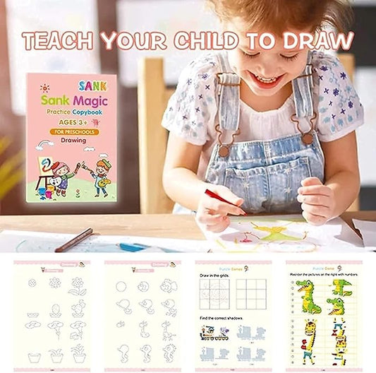 Magic Practice Copybook Set for Kids: Letter Tracing