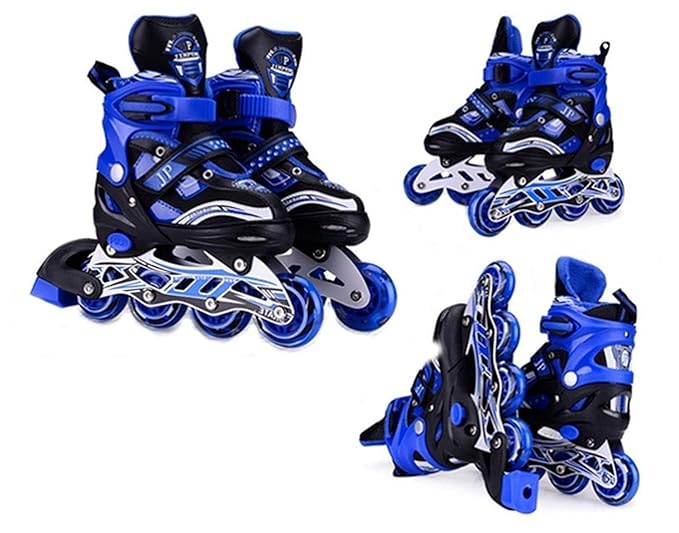 Rylan Adjustable 4-Wheel Inline Skates - LED Wheels - Kids