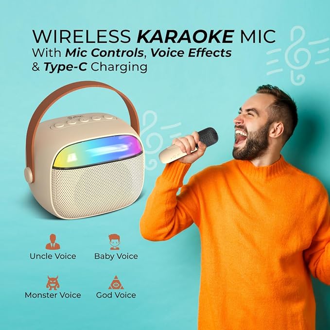 FusionBeat Mini Wireless Speaker with Karaoke Mic