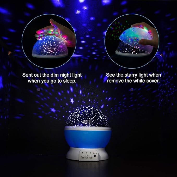 Star Master Galaxy Projector Lamp 360 Rotating LED Lights