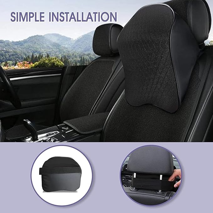 Memory Foam Car Head Rest for Neck Pain