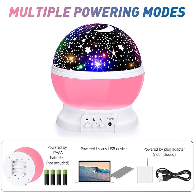 Star Master Galaxy Projector Lamp 360 Rotating LED Lights