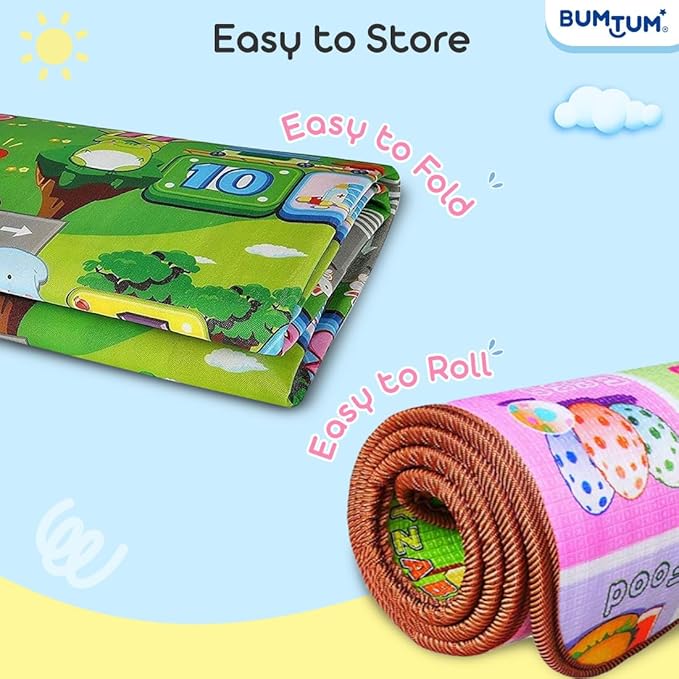 Baby Play Mat - Large 6x4 FT Non-Toxic Foam Floor Mat