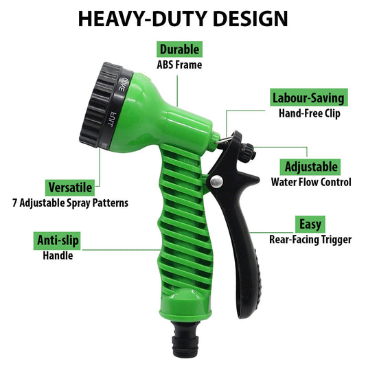 Garden Hose Nozzle Water Spray Gun Multipurpose