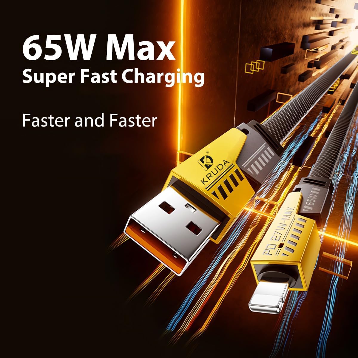 4 In 1 Charging Cable 65W Cable (1 Pc / 1 Mtr.) - Hias E-commerce